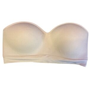 Auden Women Nude Strapless Push Up Bra Bandeau, Size Medium